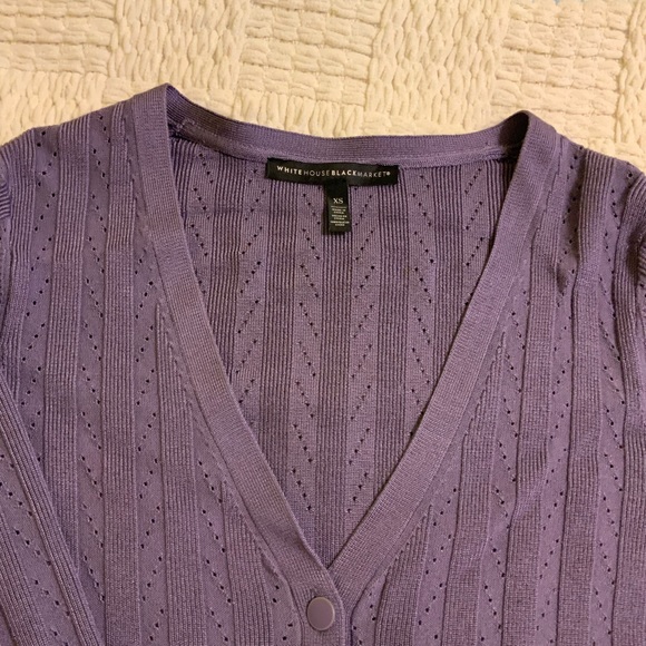 WHBM Purple Cardigan with Matching Camisole (Reversible) (Sz. XS, XXS) - Picture 5 of 10